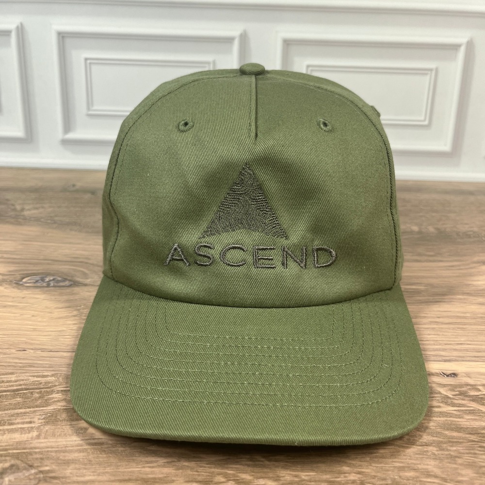 Ascend Hat Olive Green Richardson Model 356 Snapback Logo Cap Unisex OSFM